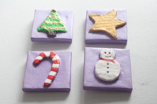 How to Make Your Own Christmas Decorations Mini 3D Pictures like purple loving Yorkshire artist Purple Faye